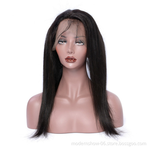 best 360 frontal Virgin Cuticle Aligned  Brazilian straight 360 lace front human hair